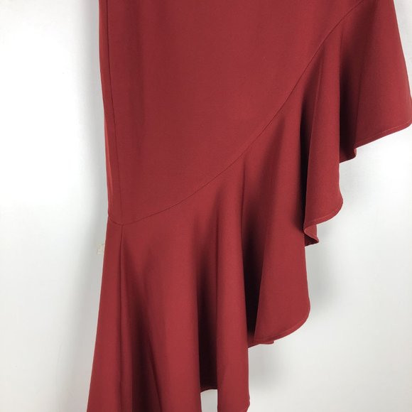 Style Stalker Ayden Skirt Rust Red Orange Sz XS - Picture 5 of 8